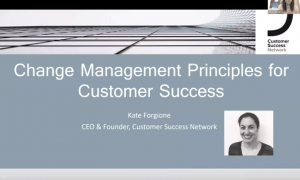 Change Management Principles for Customer Success