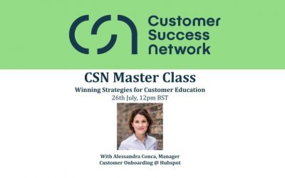 CSN Master Class: Winning Strategies for Customer Education